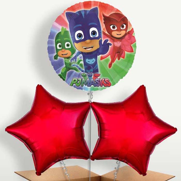 PJ Masks Balloon Bunch inflated with Helium | Party Save Smile