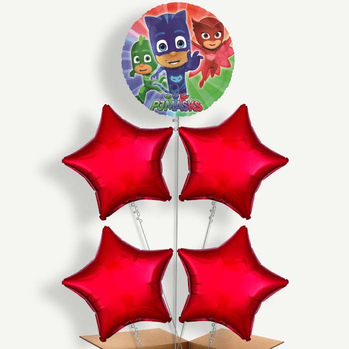 PJ Masks Balloon Cluster Inflated with Helium | Party Save Smile