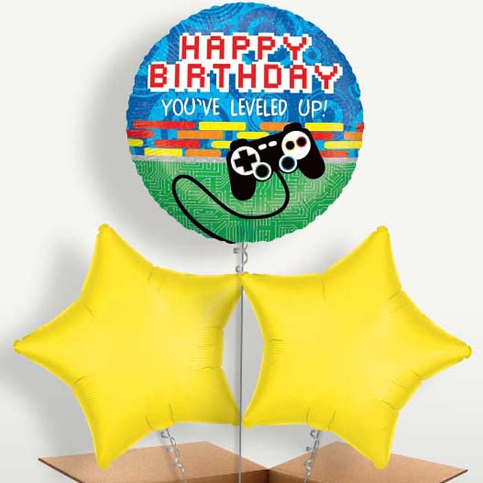 Happy Birthday Game Controller Balloons in a Bunch | Party Save Smile