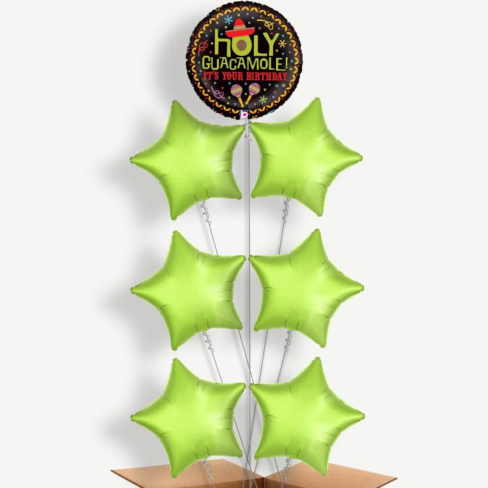 Holy Guacamole Birthday Helium Balloon Arrangement | Party Save Smile