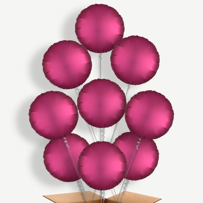 Pomegranate Pink Circles Helium Balloon Bundle | Party Save Smile
