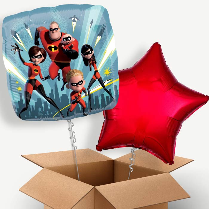 Incredibles Helium Balloon Pair | Party Save Smile