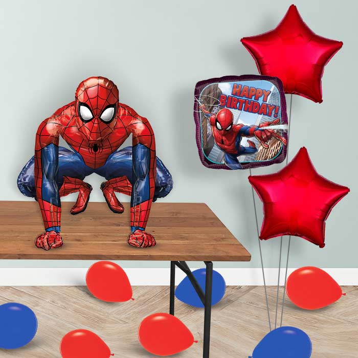 Spiderman Sitter Balloon Package Delivered - Sitter Package | Party Save Smile