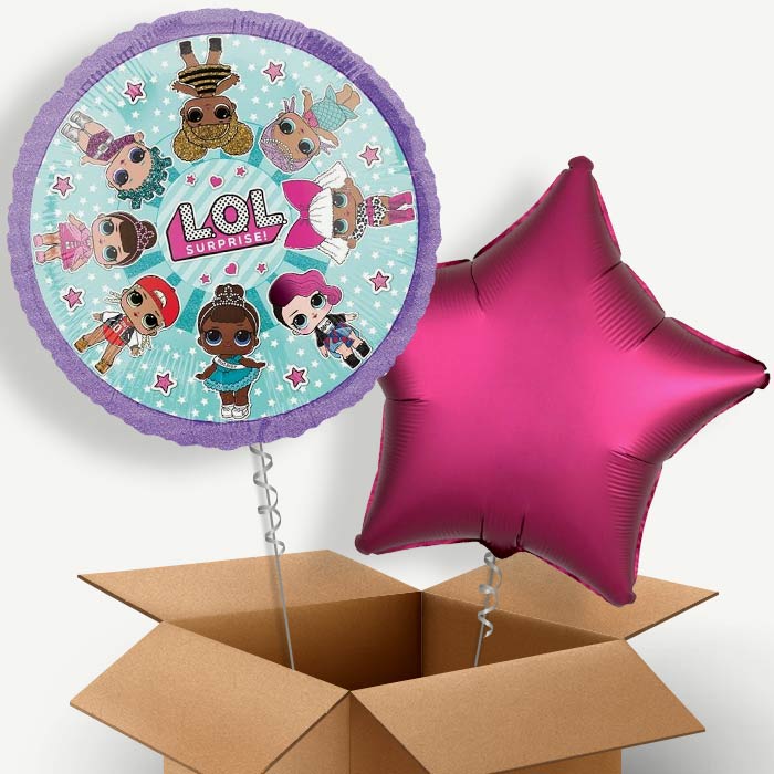 Lol Surprise (Purple) Helium Balloon Pair | Party Save Smile