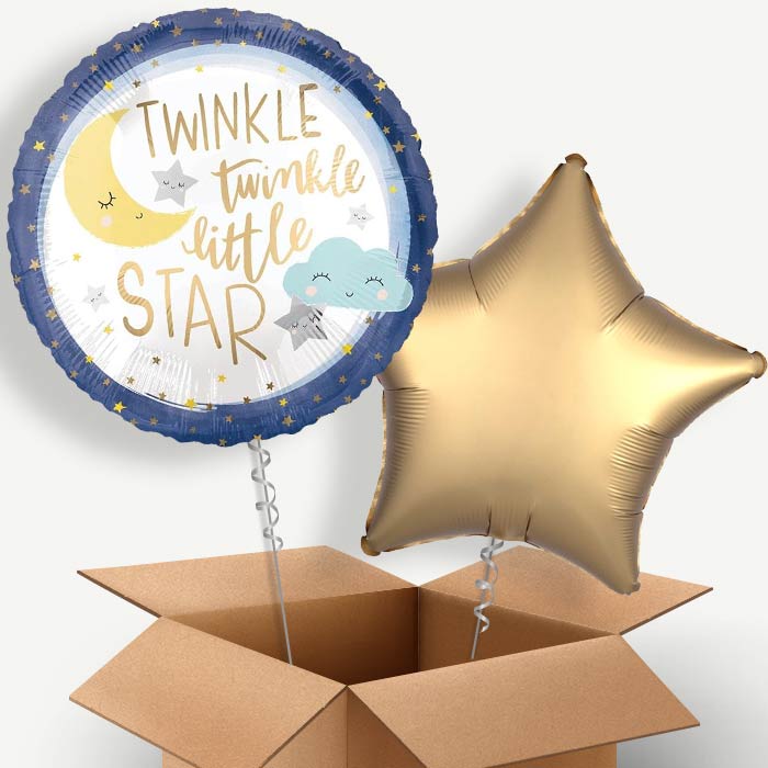 Twinkle Twinkle Little Star Helium Balloon Two | Party Save Smile