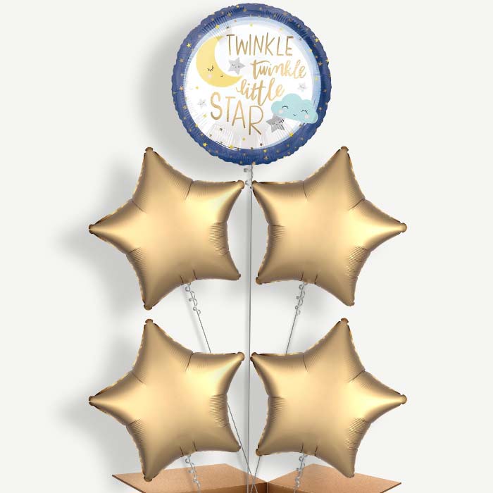 Twinkle Twinkle Little Star Helium Cluster Balloons | Party Save Smile