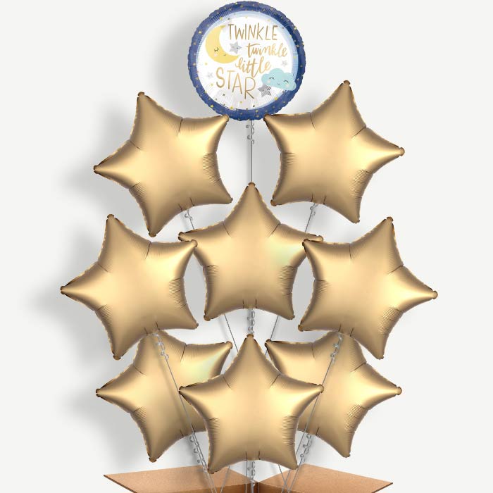 Twinkle Twinkle Little Star Helium Balloon Bundle | Party Save Smile