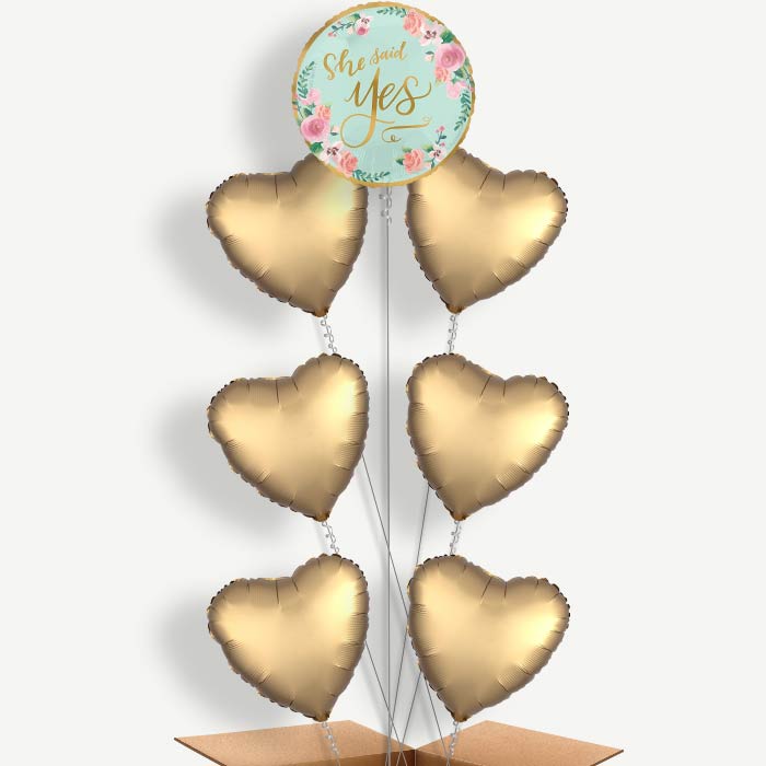 Mint to Be Hen Party & Engagement Helium Balloon Arrangement | Party Save Smile