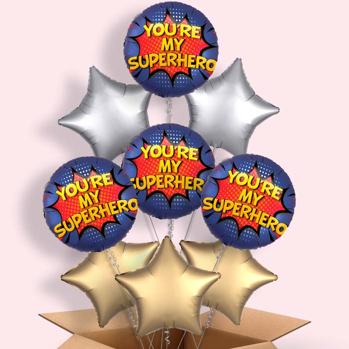 You're my Superhero Helium Balloon in a Box - 9 Balloon | Party Save Smile