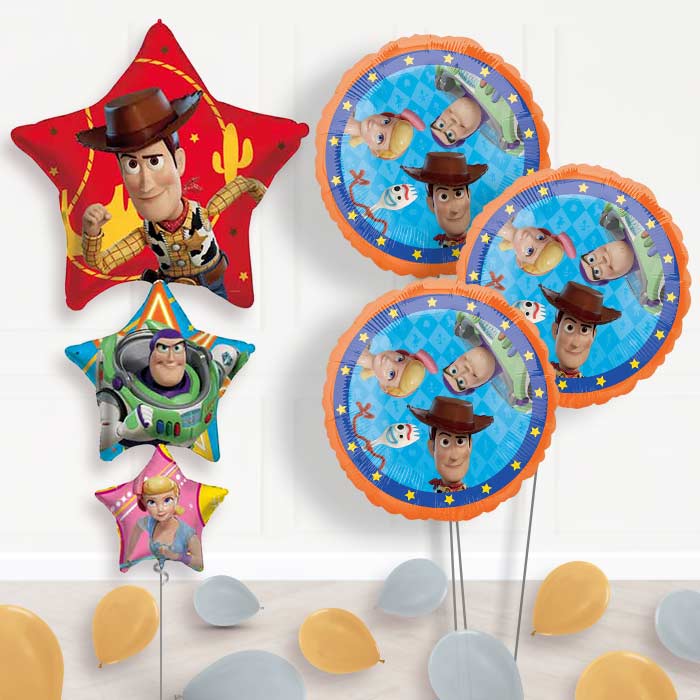 Woody Toy Story Inflated Helium Balloons Delivered - Themed and Latex Bouquet | Party Save Smile
