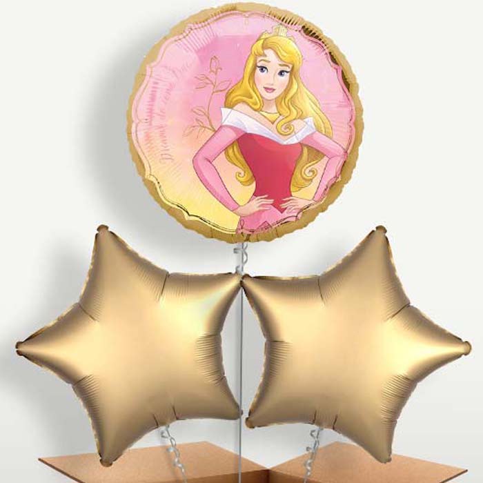 Aurora Sleeping Beauty Bunch of Balloons inflated with Helium | Party Save Smile