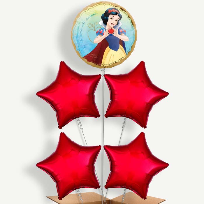 Snow Whites Helium Balloon Cluster | Party Save Smile