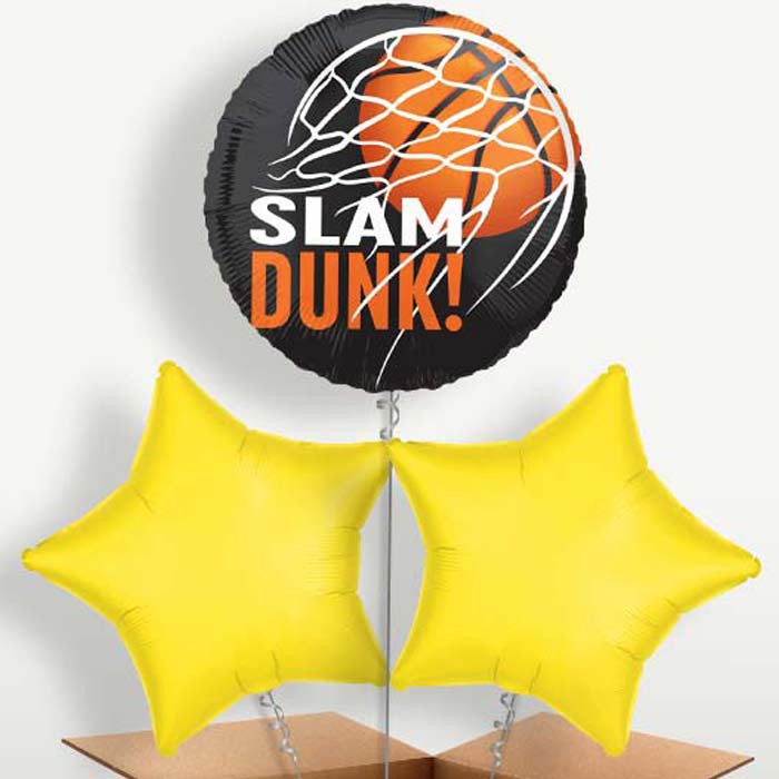 Slam Dunk Basketball Helium Bunch of Balloons | Party Save Smile
