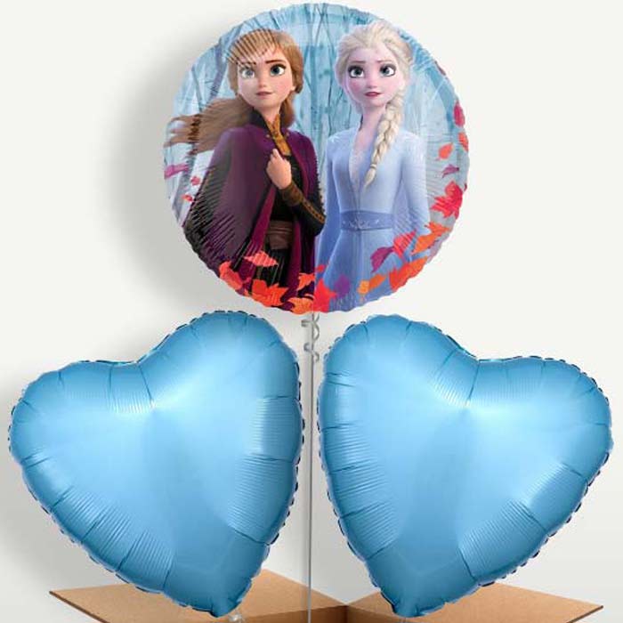 Elsa & Anna Frozen Theme Trio Balloon Bunch | Party Save Smile
