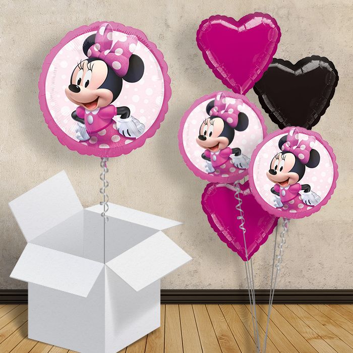 Pink Minnie Mouse Helium Balloon in a Box - 1 Balloon | Party Save Smile