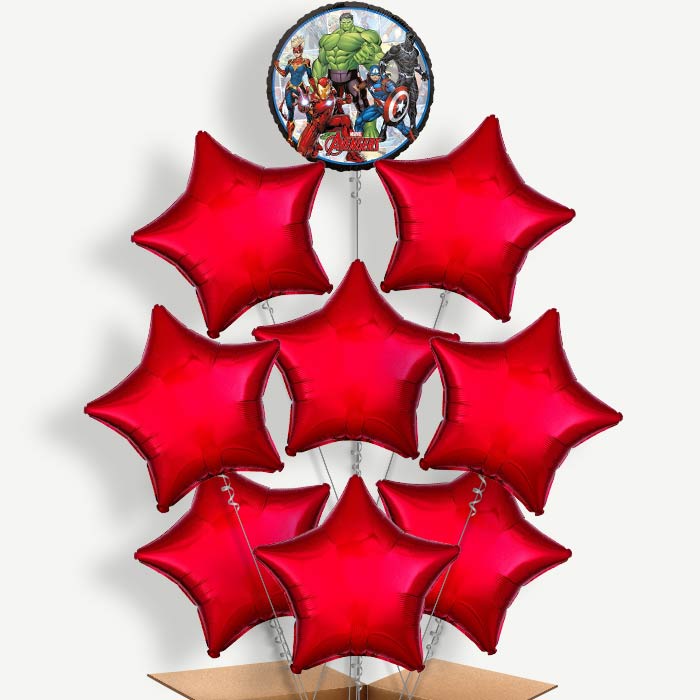 Power Marvel Avengers Helium Balloon Bundle | Party Save Smile