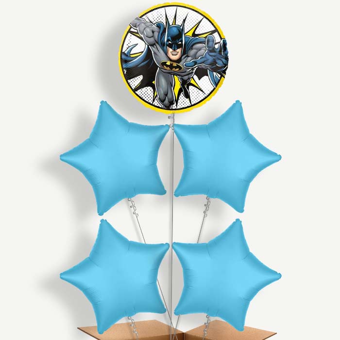 Batman Balloon Cluster Inflated with Helium | Party Save Smile