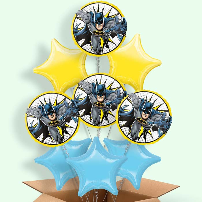 Batman Helium Balloons Delivered in a Box - 9 Balloon | Party Save Smile