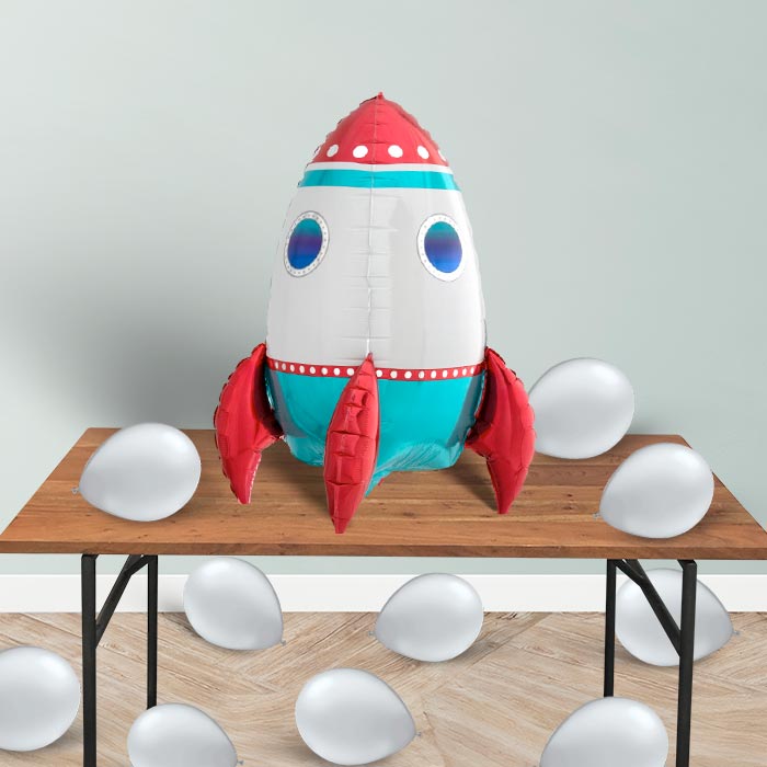 Rocket Ship Sitter Balloon Decoration - Sitter Balloon | Party Save Smile