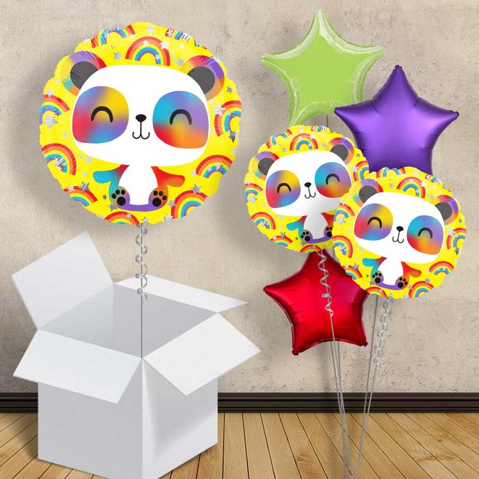 Happy Panda Helium Balloon in a Box - 1 Balloon | Party Save Smile