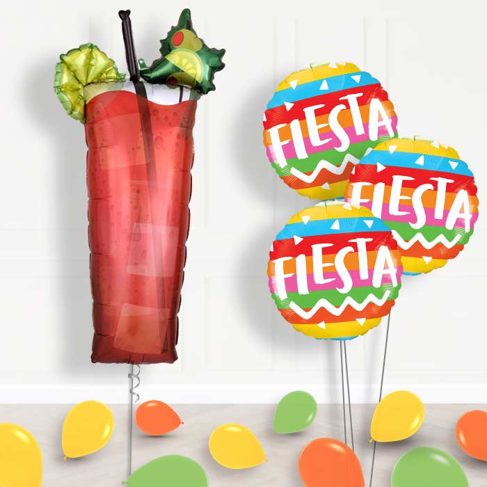 Summer Themed Bloody Mary Cocktail Balloon Bouquet Delivery - Themed Bouquet and Latex | Party Save Smile