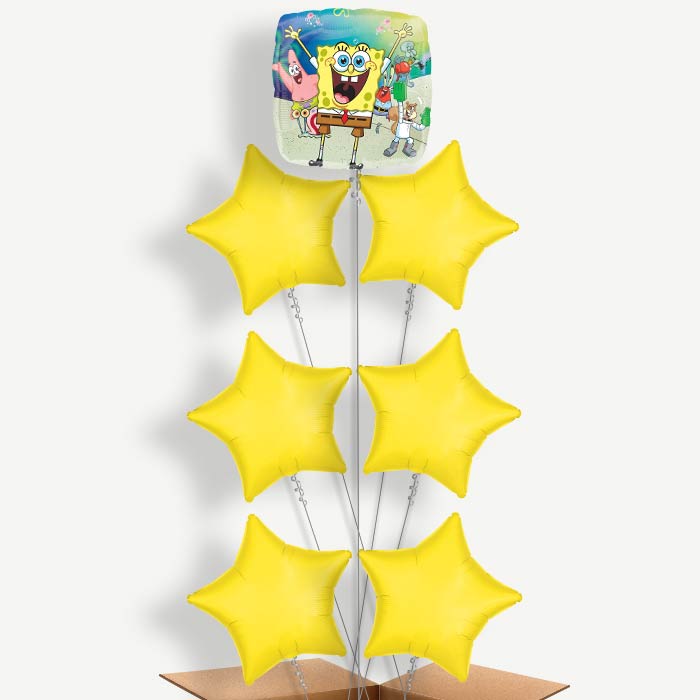Spongebob Helium Balloon Arrangement | Party Save Smile