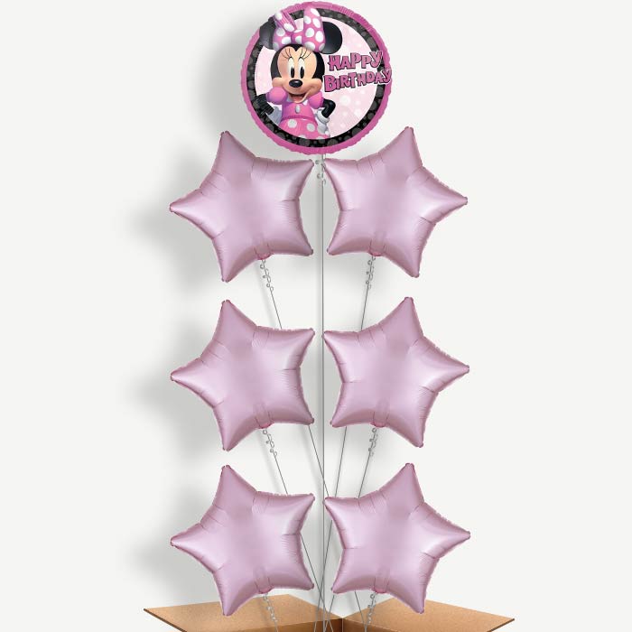 Minnie Mouse Forever Happy Birthday Balloon Arrangement | Party Save Smile