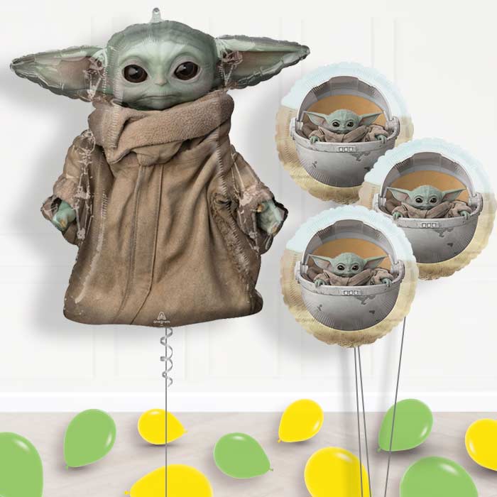 The Mandalorian Balloon Bouquet in a Box - Themed Bouquet and Latex | Party Save Smile