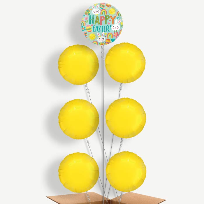 Sunshine Rainbow Easter Helium Balloon Arrangement | Party Save Smile