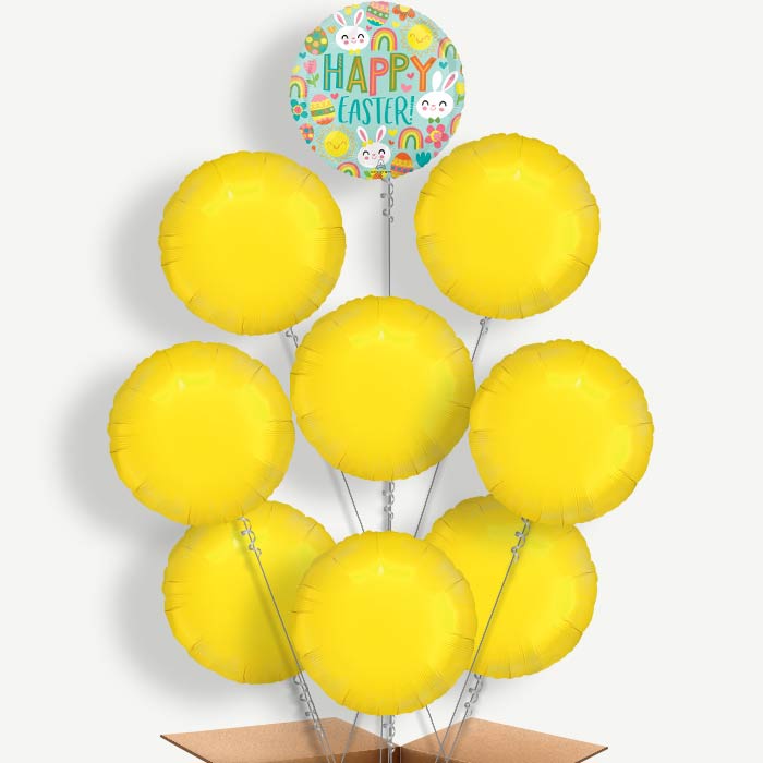 Sunshine Rainbow Easter Helium Balloon Bundle | Party Save Smile