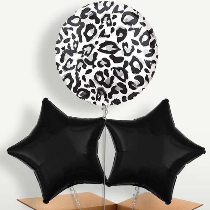 Snow Leopard Print Helium Bunch of Balloons | Party Save Smile