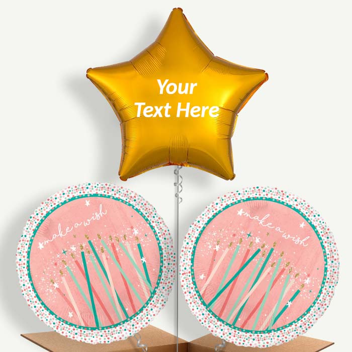 Personalisable Happy Cake Day Birthday Helium Balloons | Party Save Smile