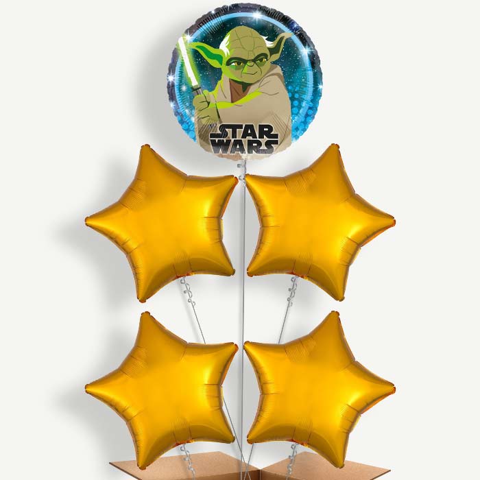 Star Wars Yoda Helium Balloon Cluster | Party Save Smile