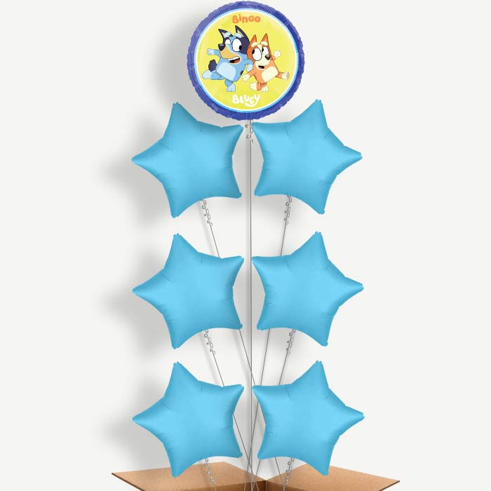 Bingo & Bluey Balloon Arrangement Inflated with Helium | Party Save Smile