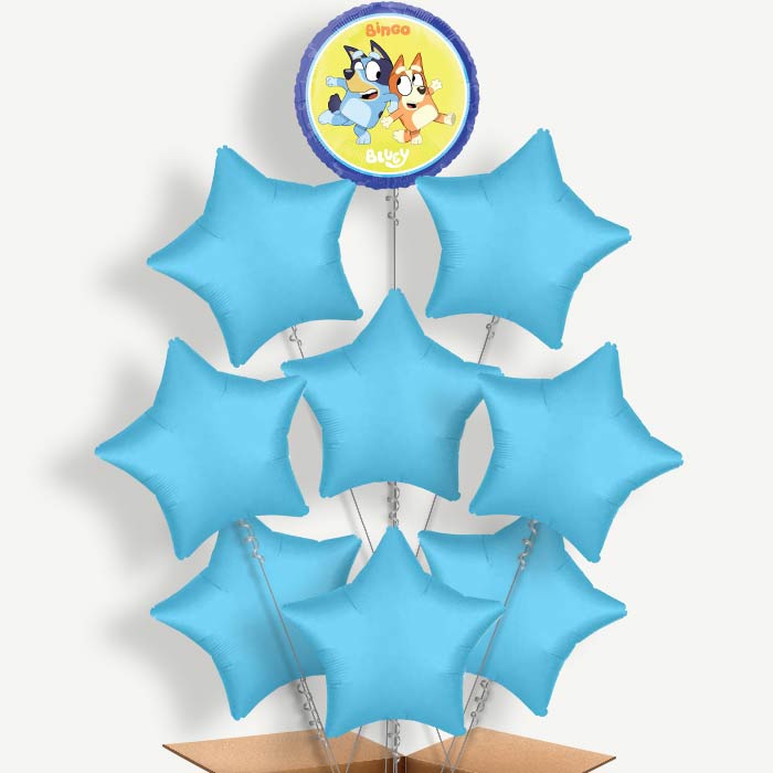 Bingo & Bluey Balloon Bundle Inflated with Helium | Party Save Smile
