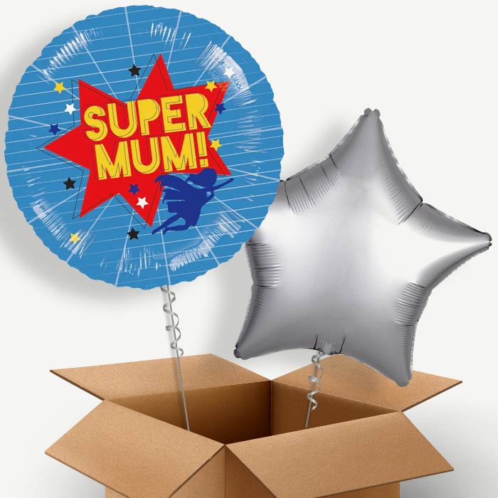 Super Mum Helium Balloon Two | Party Save Smile