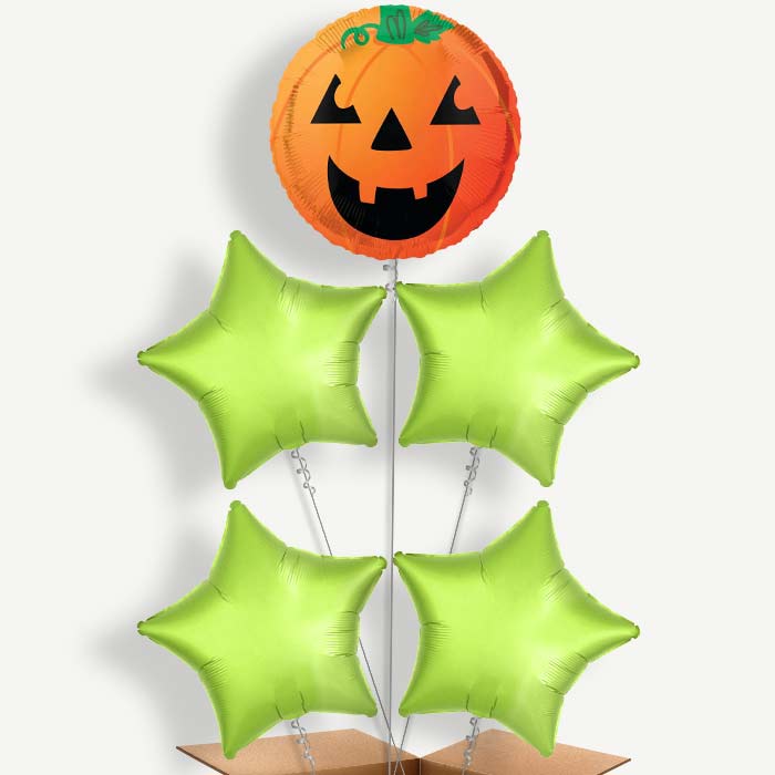 Pumpkin Halloween Balloon Cluster Inflated with Helium | Party Save Smile