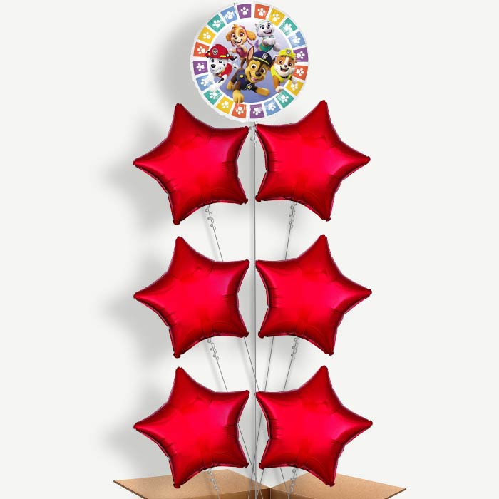 Colourful Paw Patrol Helium Balloon Arrangement | Party Save Smile