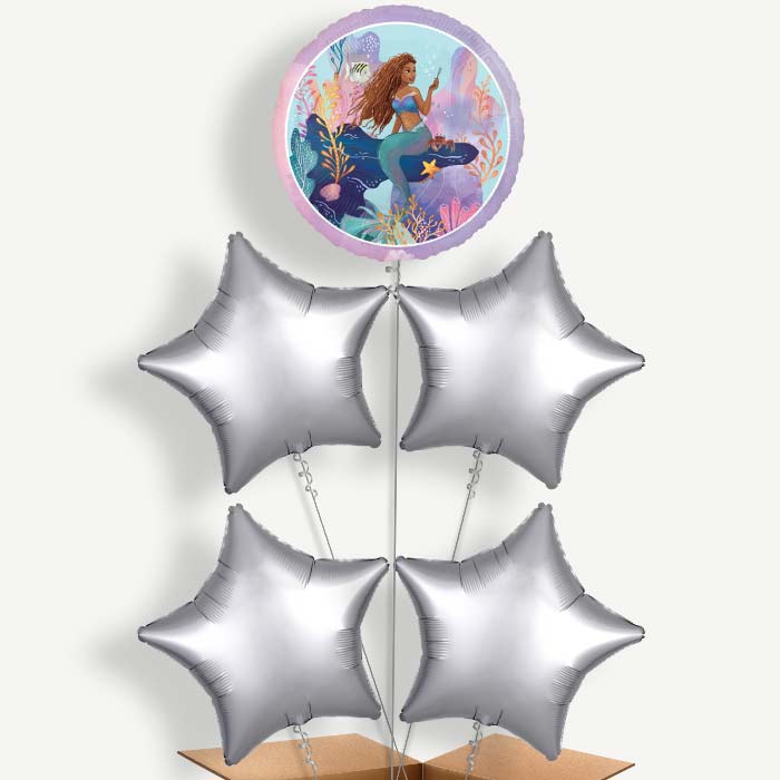 Little Mermaid Live Action Helium Cluster Balloons | Party Save Smile
