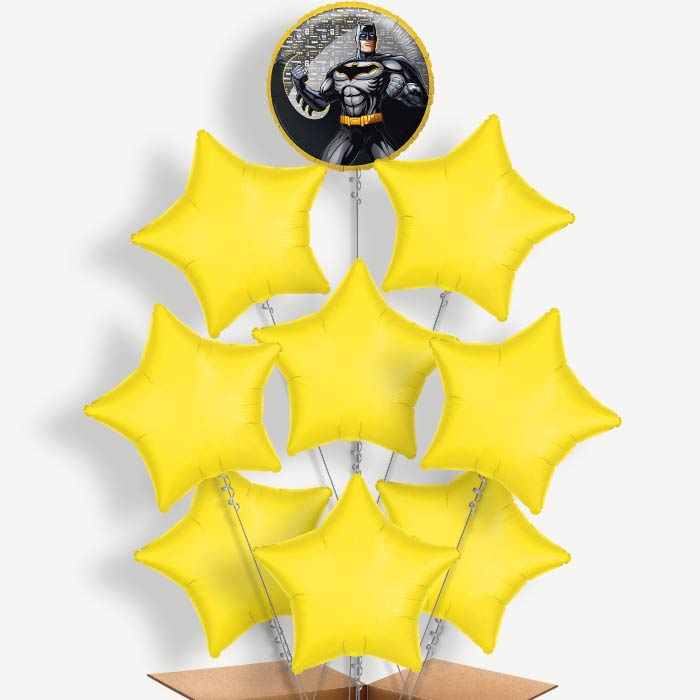 Batman Superhero Balloon Bundle Inflated with Helium | Party Save Smile