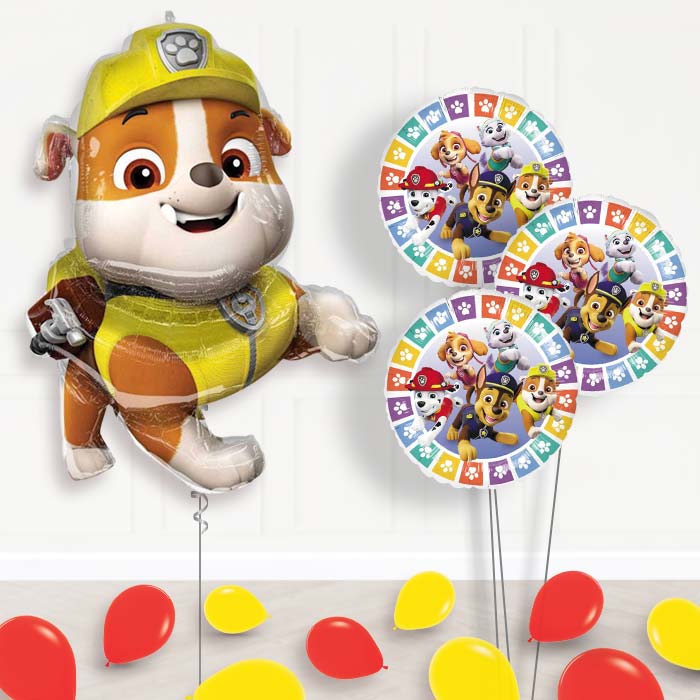 Rubble Helium Balloon Bouquet Delivered - Themed Bouquet and Latex | Party Save Smile