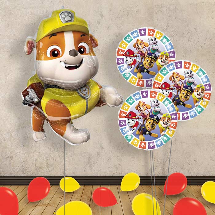 Rubble Helium Balloon Bouquet Delivered - Themed Bouquet and Latex | Party Save Smile