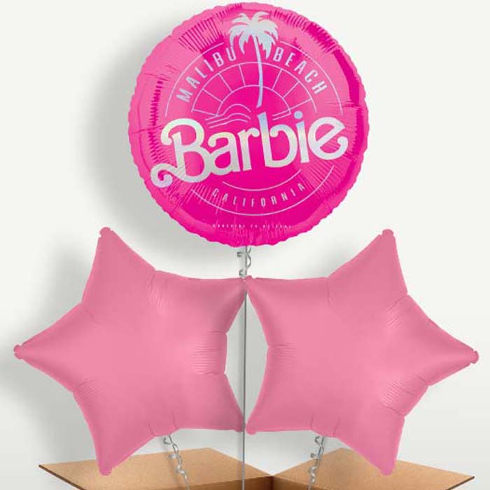 Barbie Malibu Beach Bunch of Balloons inflated with Helium | Party Save Smile