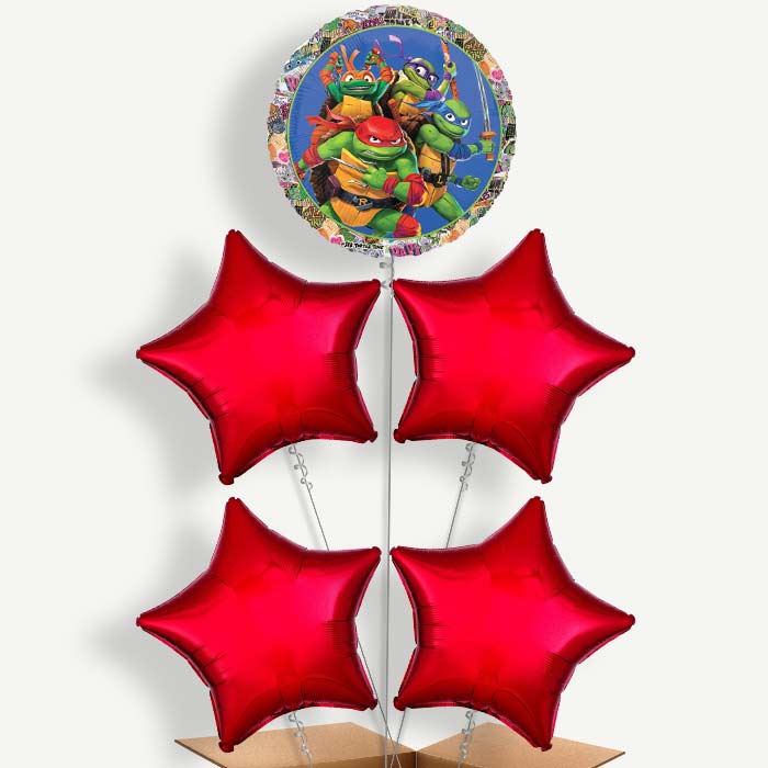 Teenage Mutant Ninja Turtles Helium Balloon Cluster | Party Save Smile