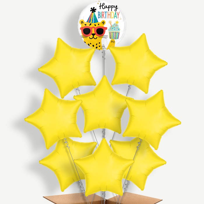 Cheetah Party Animal Birthday Helium Balloon Bundle | Party Save Smile