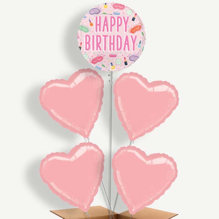 Spa Happy Birthday Helium Balloon Cluster | Party Save Smile