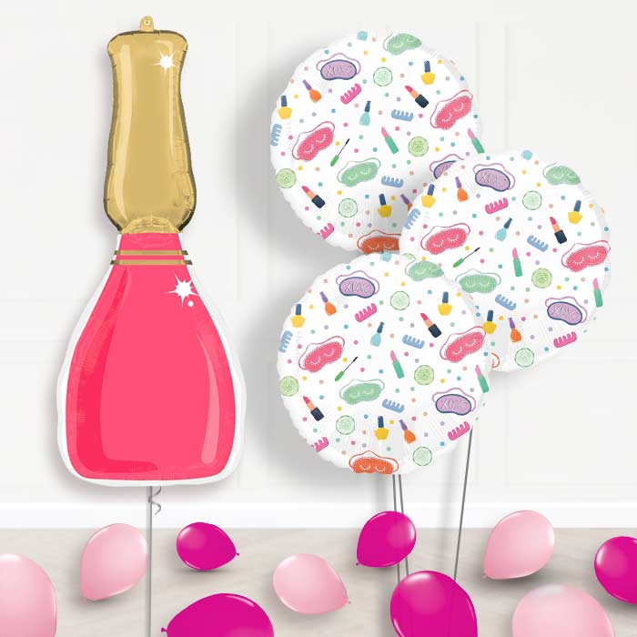 Nail Polish Bottle Balloon Bouquet Delivery - 1 x Giant Balloon with Themed Bouquet and Latex | Party Save Smile
