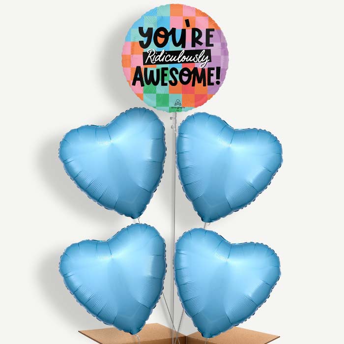 You're Ridiculously Awesome Helium Balloon Cluster | Party Save Smile