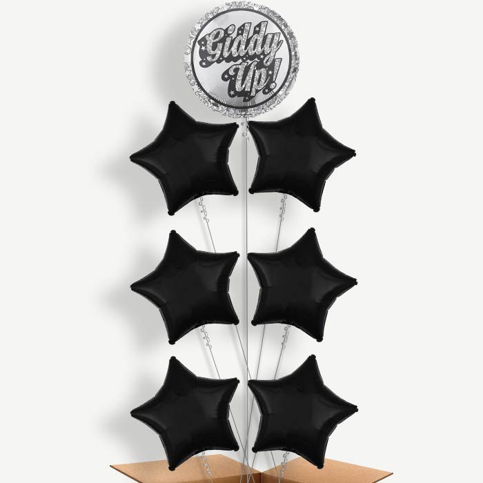 Disco Western Giddy Up Helium Balloon Arrangement | Party Save Smile