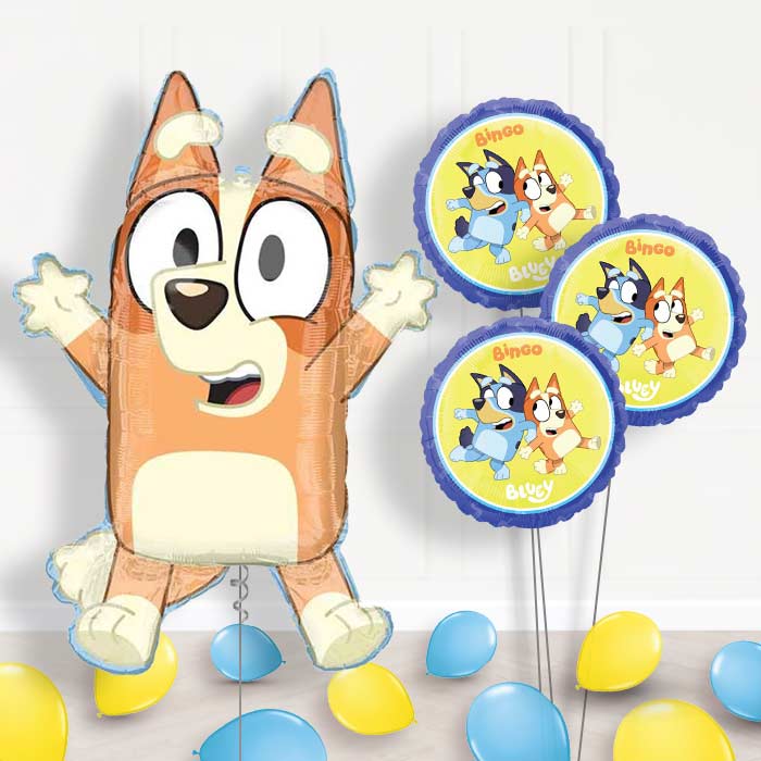 Giant Bingo Shaped Balloon Bouquet Delivery - 1 x Giant Balloon with Themed Bouquet and Latex | Party Save Smile